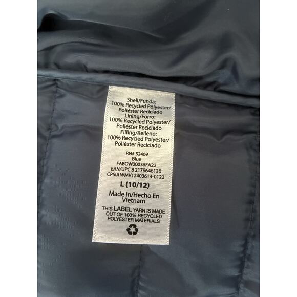 Free Assembly Kids Packable Vest Solid Blue Size L (10/12) - Picture 5 of 5
